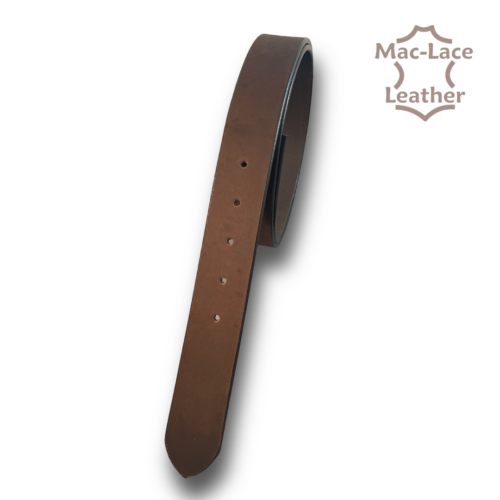 Leather Belt-Blank 38mm Dark-Brown