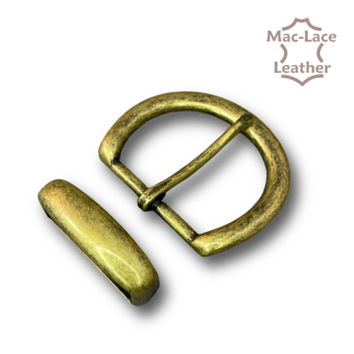 38mm Buckle & Keeper Set - Antique Brass