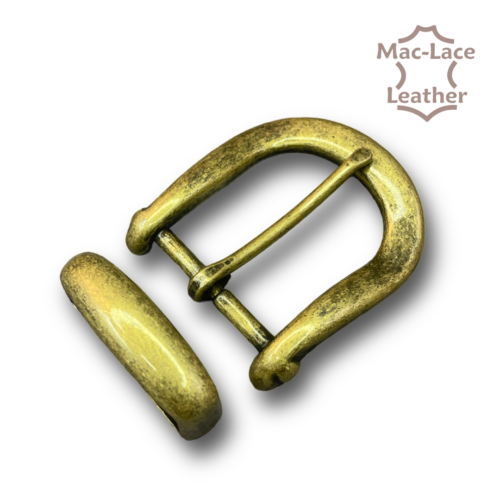 38mm Buckle & Keeper Set - Antique Brass