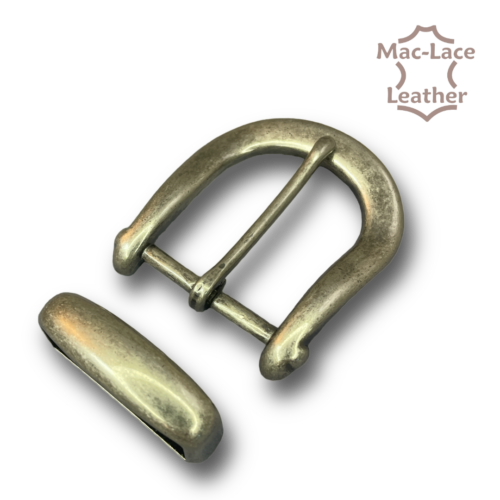 38mm Buckle & Keeper Set - Antique Nickel