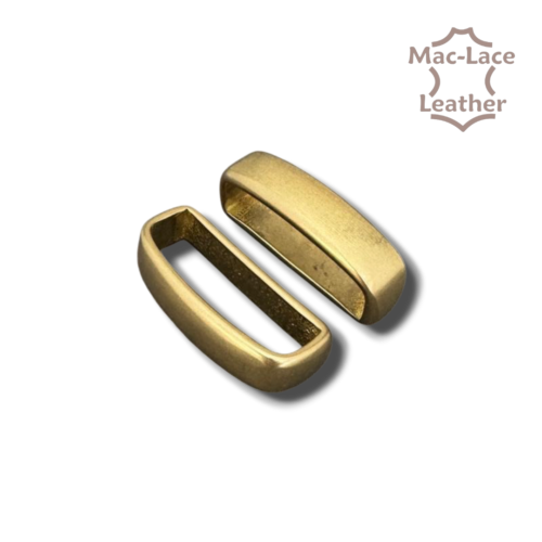 38mm solid brass belt keeper for leather belts and straps