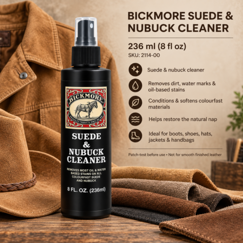 236ml Bickmore Suede and Nubuck Cleaner for boots, shoes and accessories