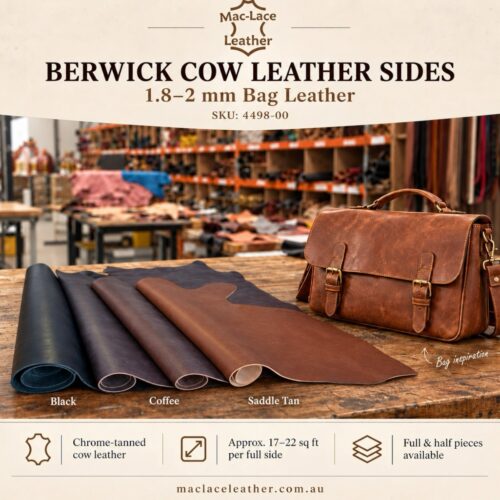 Berwick Cow Leather side for bag making