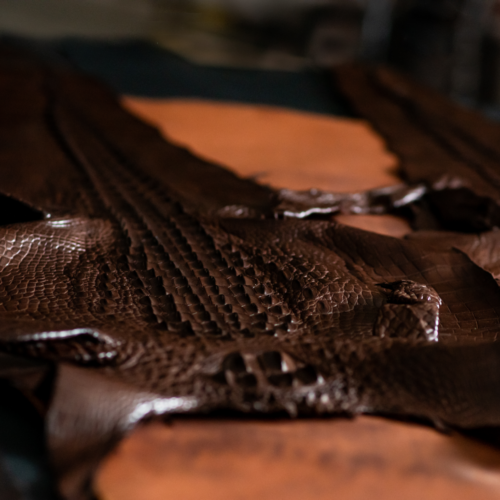Genuine Crocodile Belly Leather