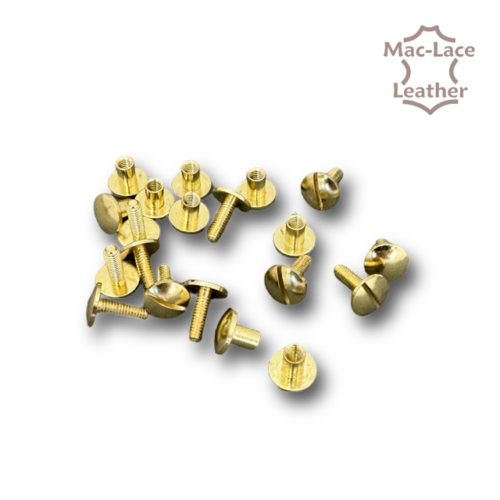 Chicago Screws 13mm Solid-Brass Pack of 10