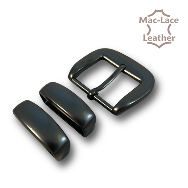 Matt-Black 38mm Buckle with Double-Keepers