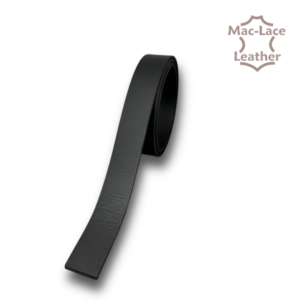 Chrome Buffalo Leather Belt Blanks Matt Black (3991-00)