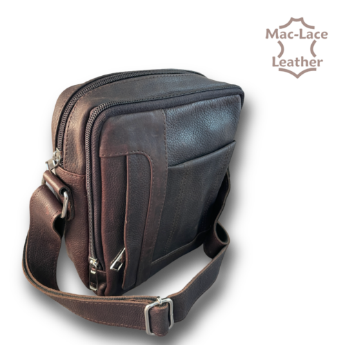 Brown Sling Bag with Adjustable Strap