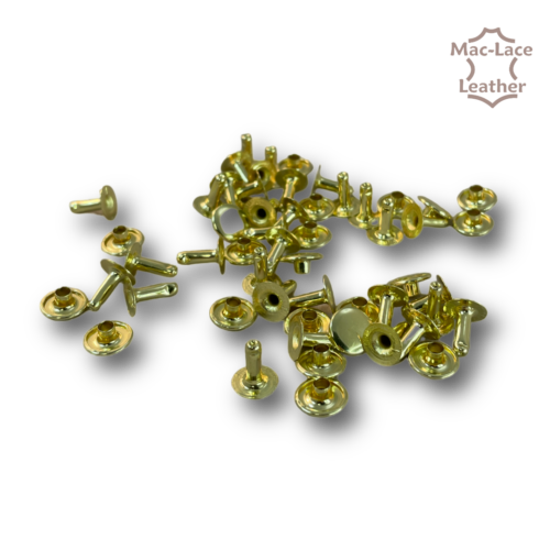 Single Brass Cap Rivet 10mm