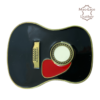 Trophy Buckle - Guitar red, black and brass