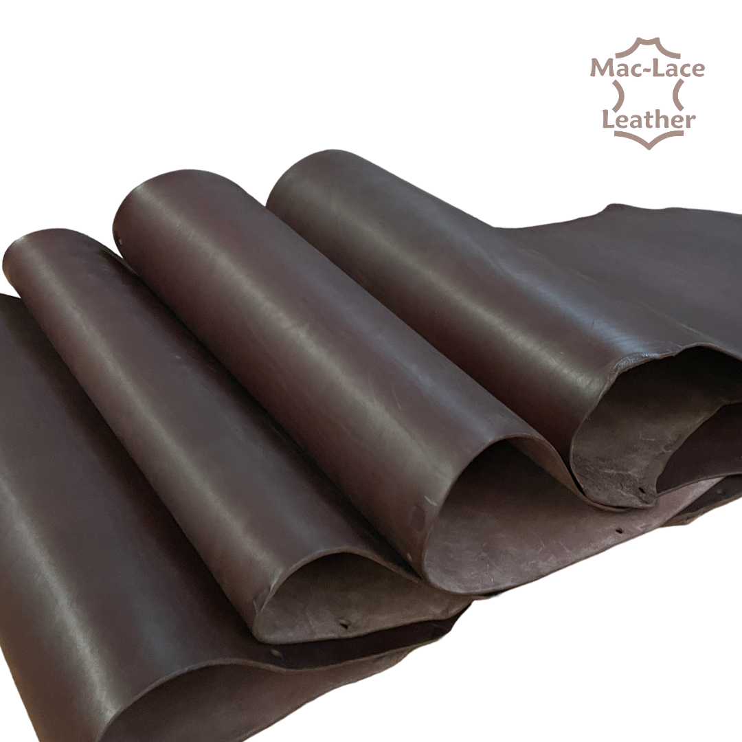 MAC4934-Safari Harness Leather Sides Rustic Choc- 5mm