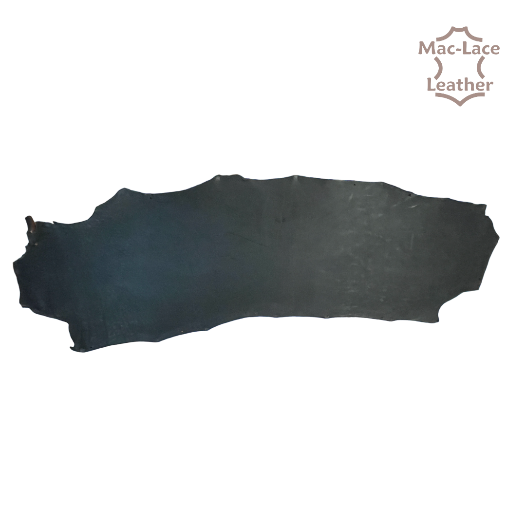 5-6mm Harness Leather Rustic Black Sides