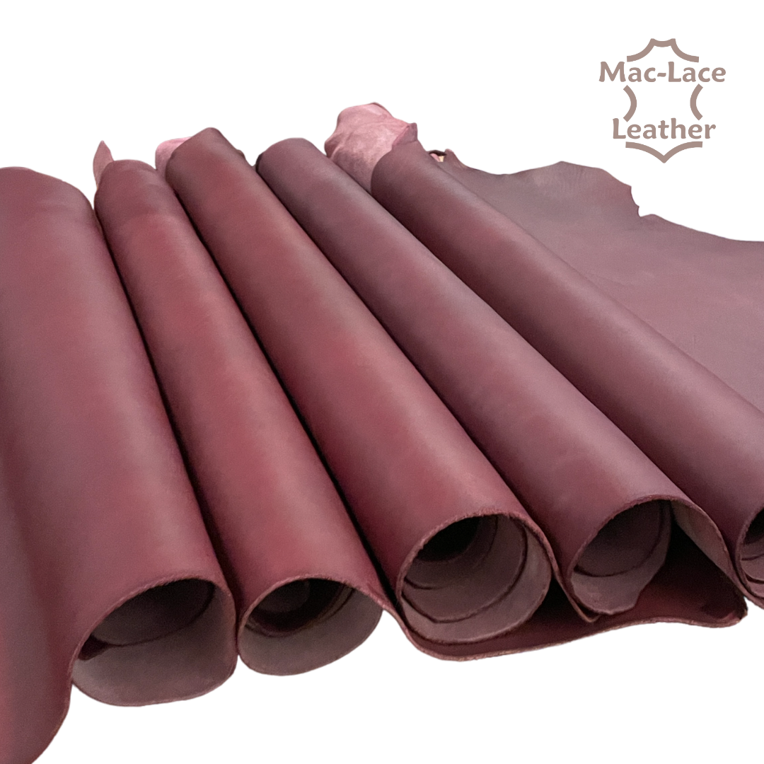 Safari Cow Sides Full Veg - Rustic Burgundy 1.8/2mm