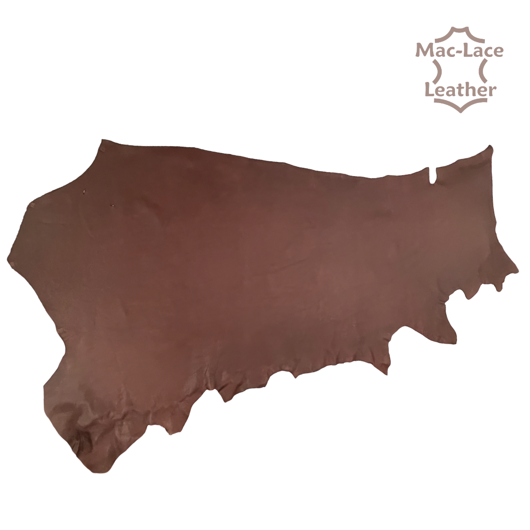 Safari Cow Sides Full Veg - Rustic Choc 1.82mm Top View