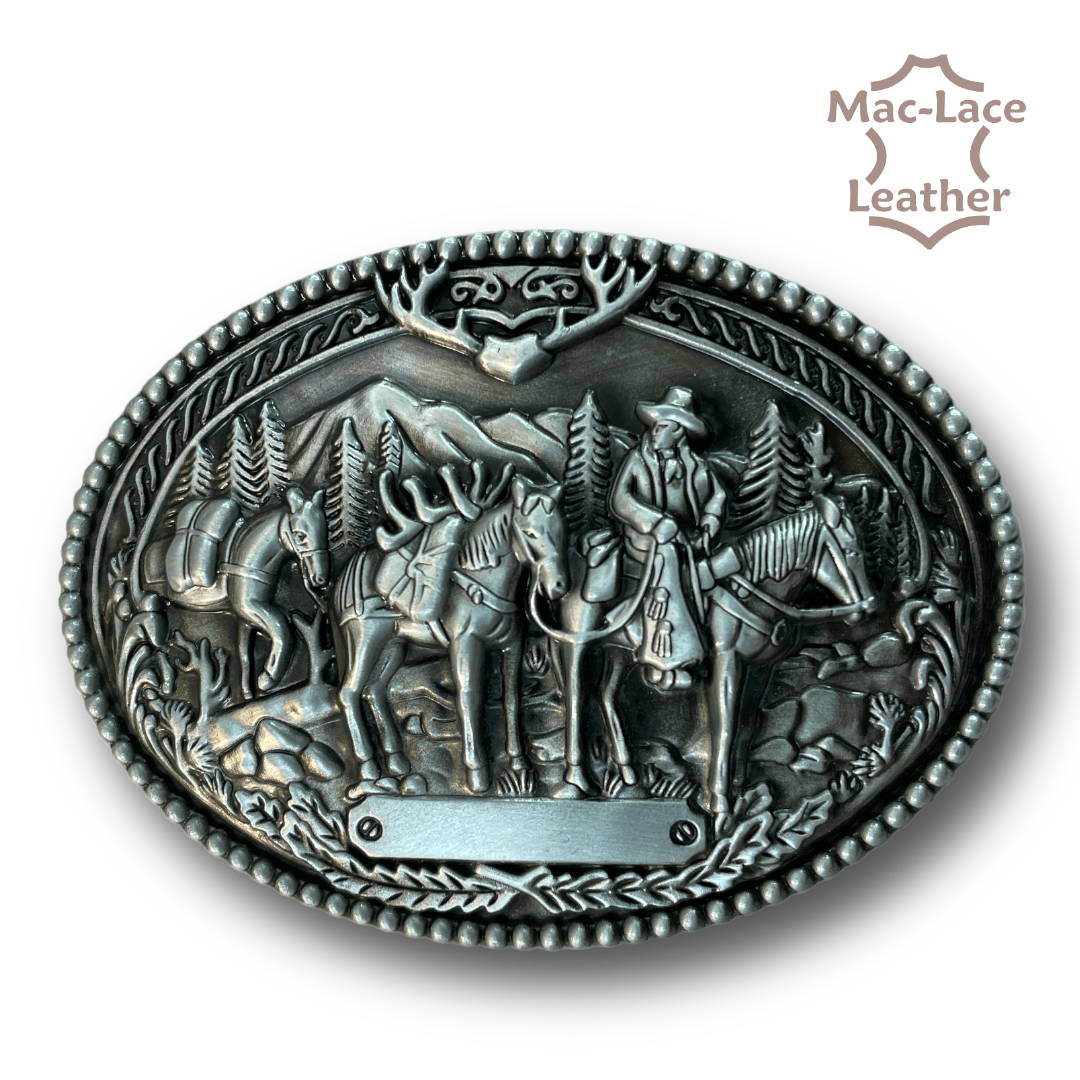 Trophy Buckle - Horses and Mountains
