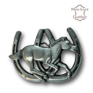 Trophy Buckle - Running horse with Hooves.