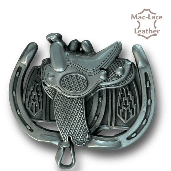 Trophy Buckle-Saddle Up Antique Nickel