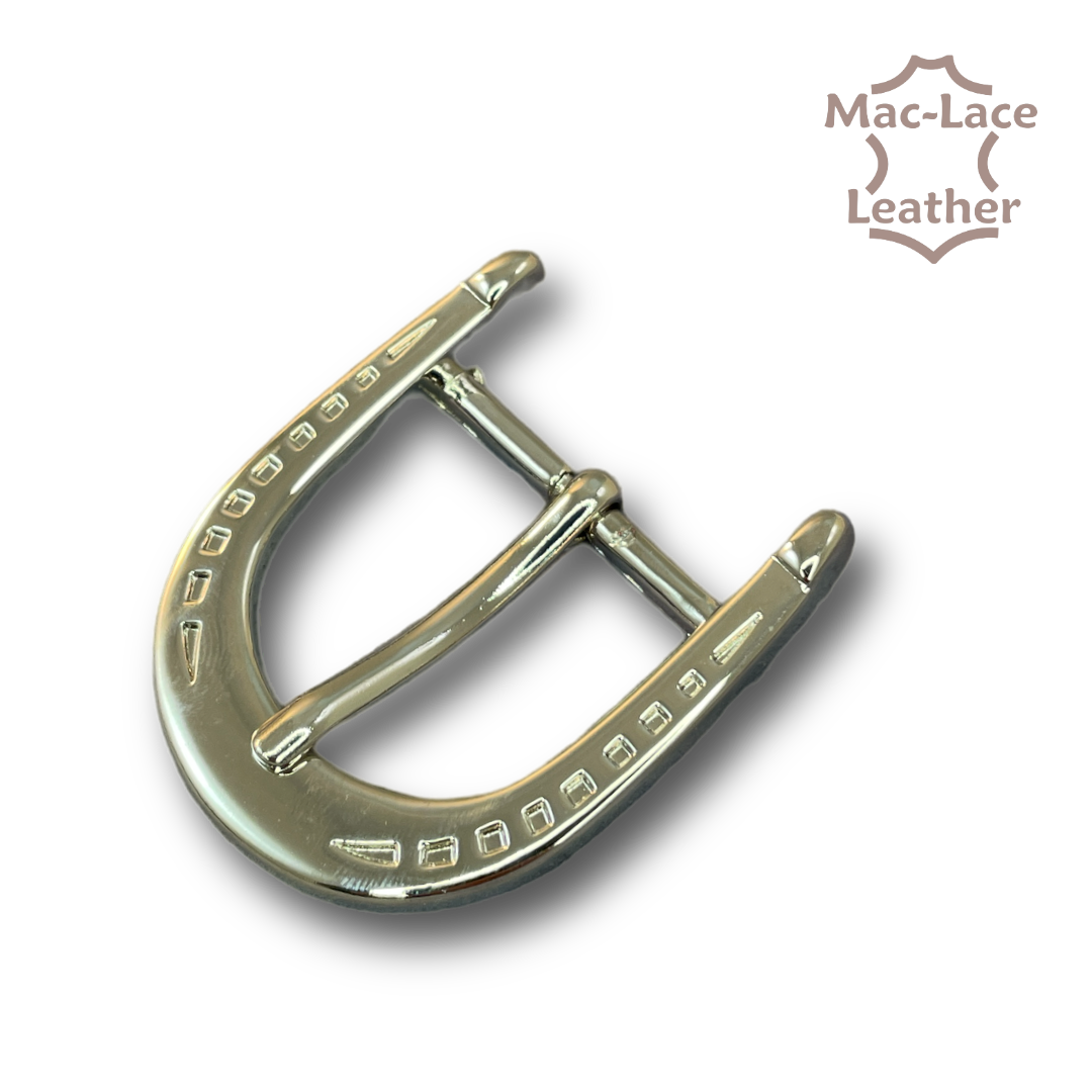 Trophy Buckle - Respect Antique Brass/Nickel Buckle, Mac-Lace Leather