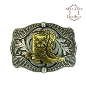 Trophy Buckle - Cowboy Boots Brass
