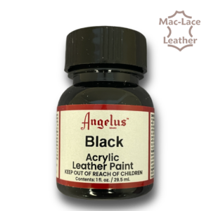 Angelus Acrylic Leather Paint, Flat Black - 2 Pack