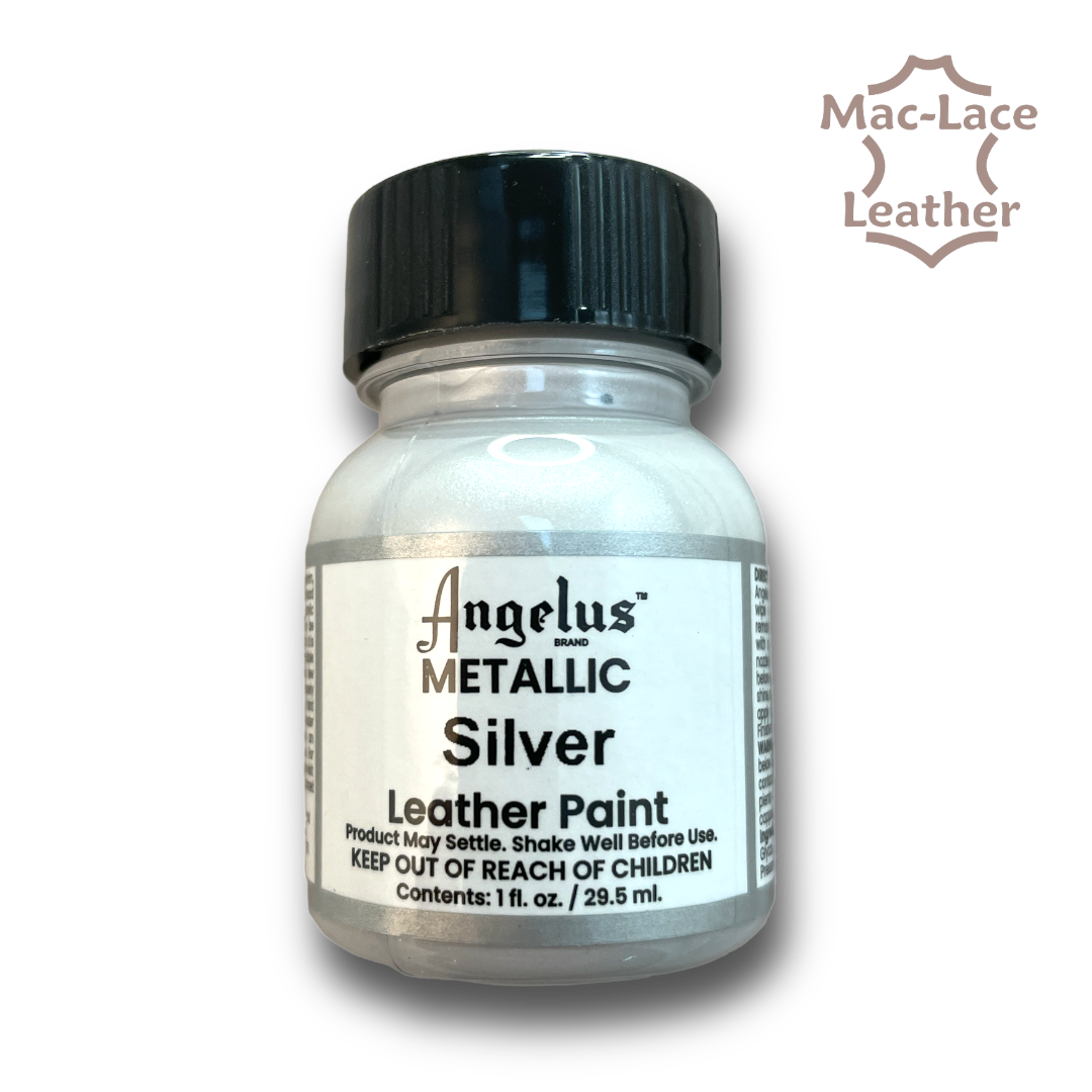 Angelus MetallicSilver Leather Paint MacLace Leather Buy Online