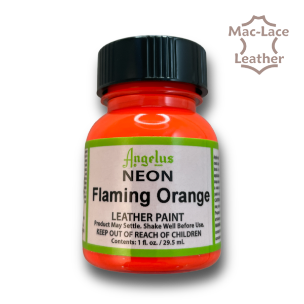 Angelus Flaming-Orange Leather Paint
