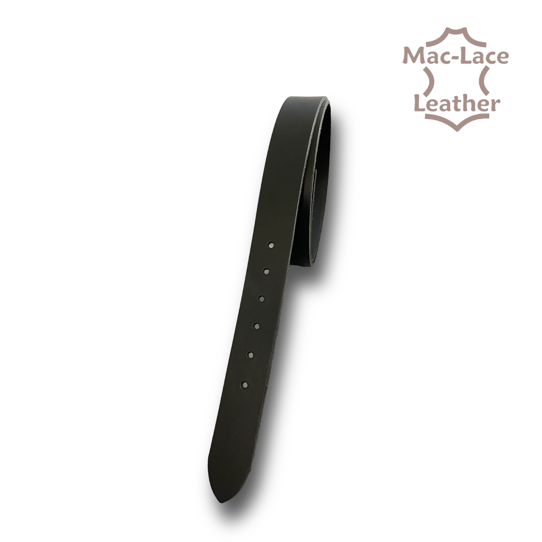 Rich Black Aniline Italian Belt-Blanks