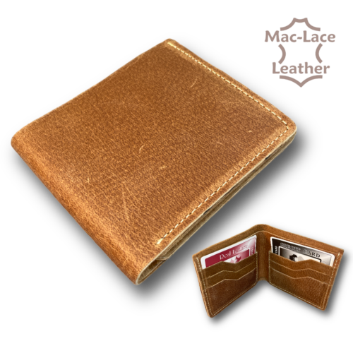 Mens Card Leather Wallet - Cordovan