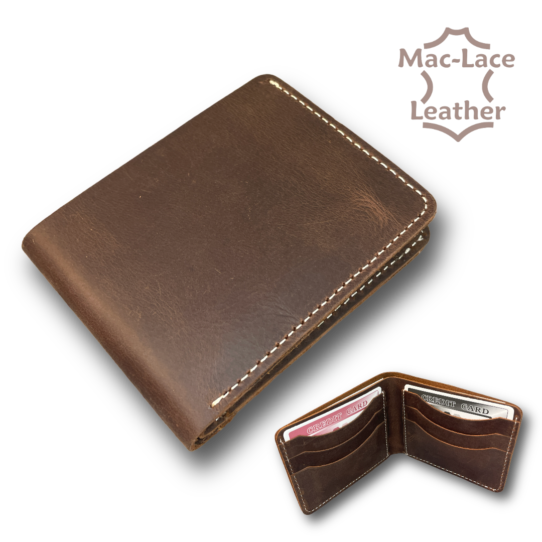 Mens DarkBrown Leather Wallet MacLace Leather Buy Online