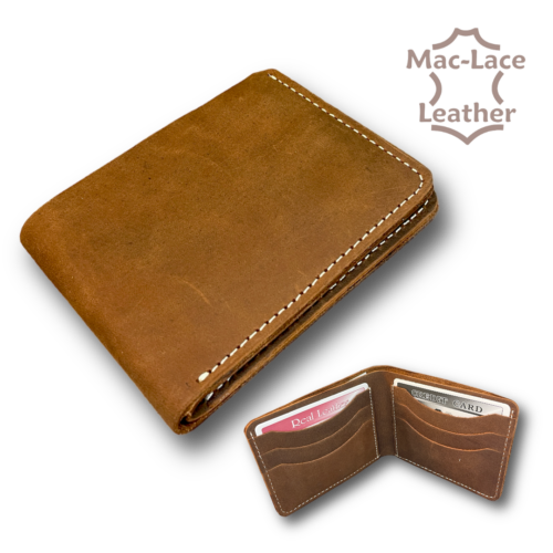 Mens Light-Brown Leather Wallet