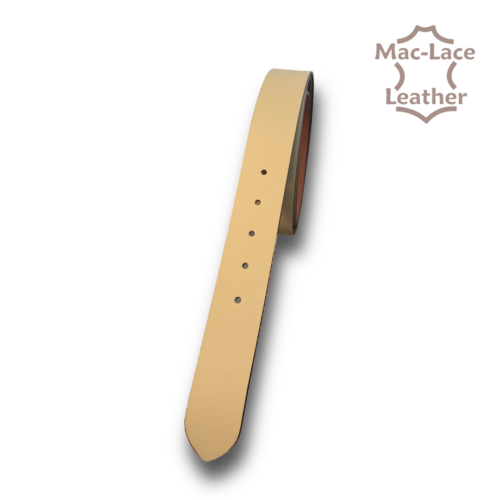 Natural-Smooth 38mm Split-Bone Belt-Blank long