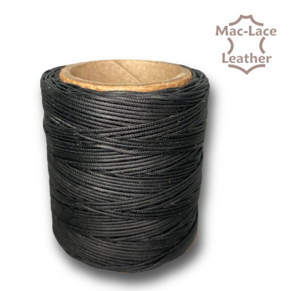 Waxed Polyester Black Thread 0.040"