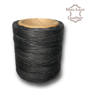 Waxed Polyester Thread Black 0.030"