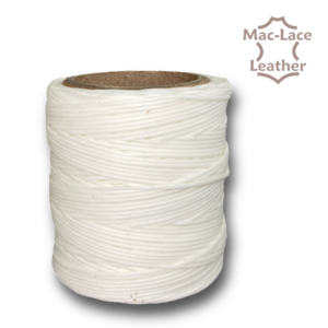 Waxed Polyester Thread White 0.030"