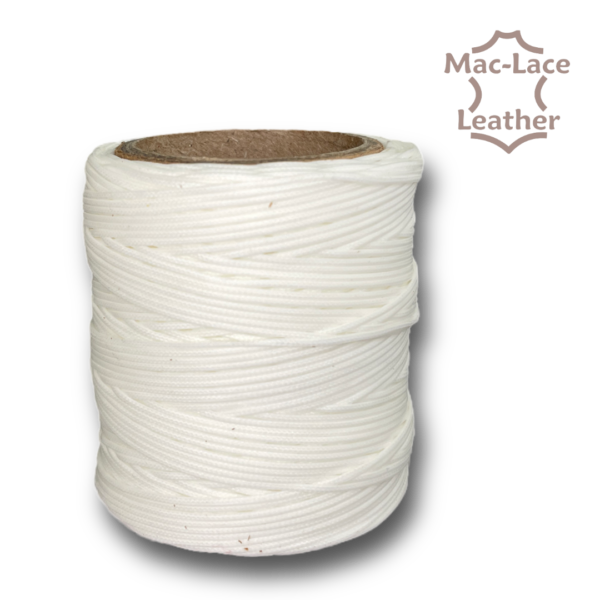 Waxed Polyester Thread White 0.030"