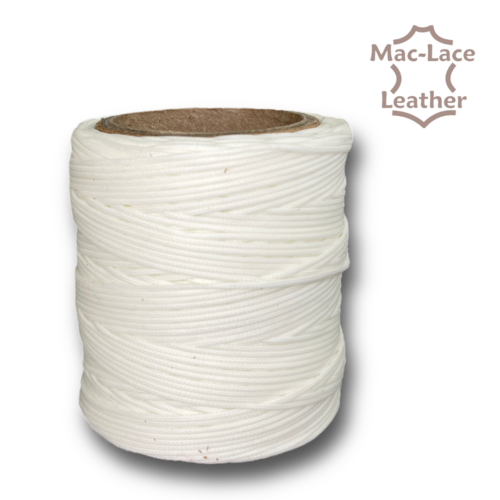 Waxed Polyester White Thread 0.040