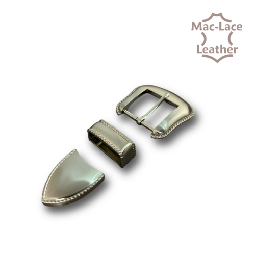 3-Piece 38mm Buckle Brushed-Nickel