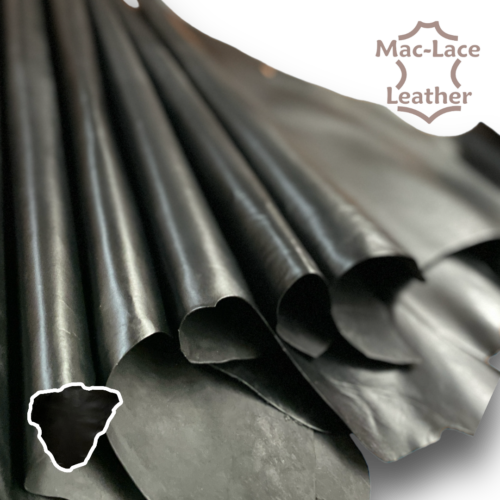 Kangaroo Hide Full-Grain Black Veg-Tanned