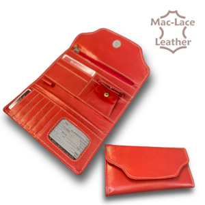 Ladies Leather Purse Red