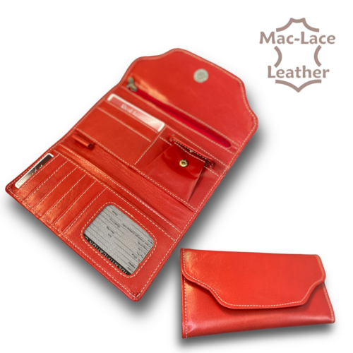 Ladies Leather Purse Red