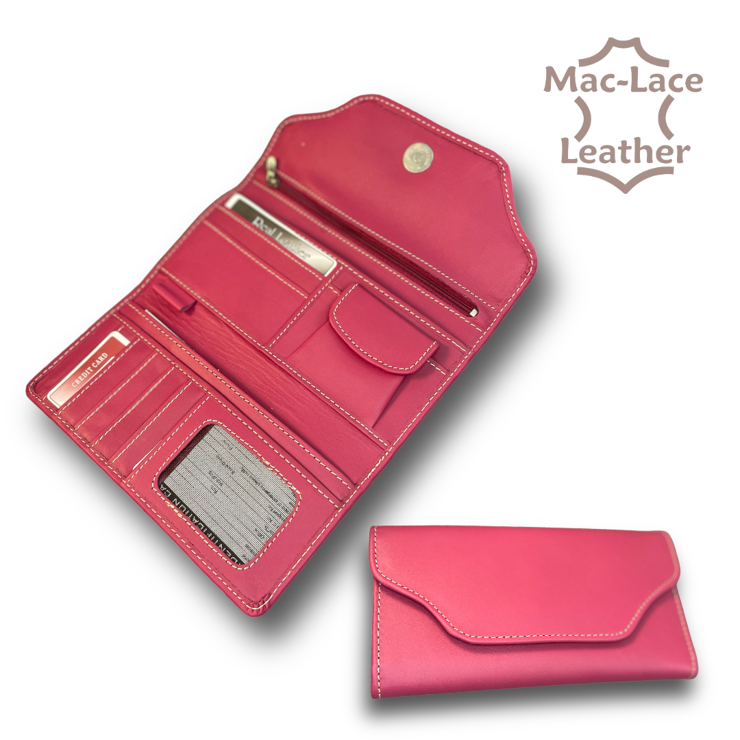 Ladies Leather Purse Pink Mac Lace Leather Buy Online 