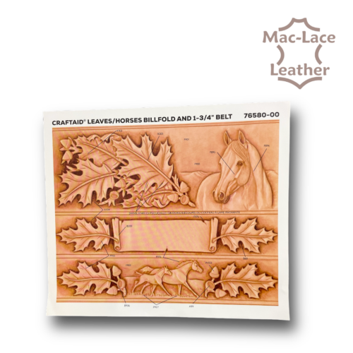 Leaves & Horse Belt & Billfold Craftaid