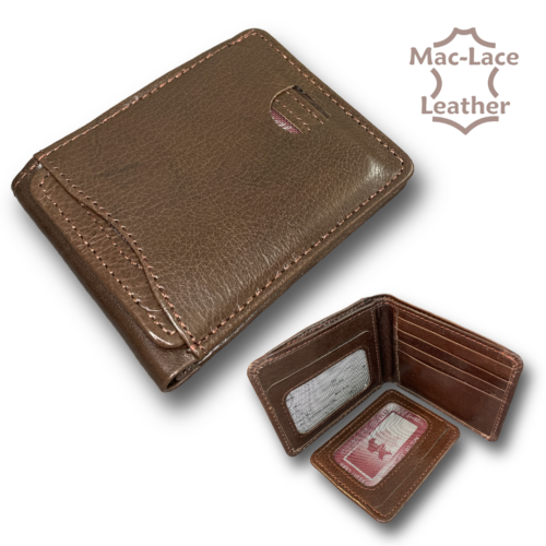 Mens Dark-Brown Leather Wallet