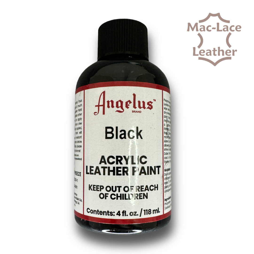 Angelus Leather Paint188ml Black MacLace Leather Buy Online