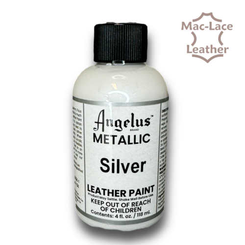 Angelus Leather Paint-188ml Metallic-Silver