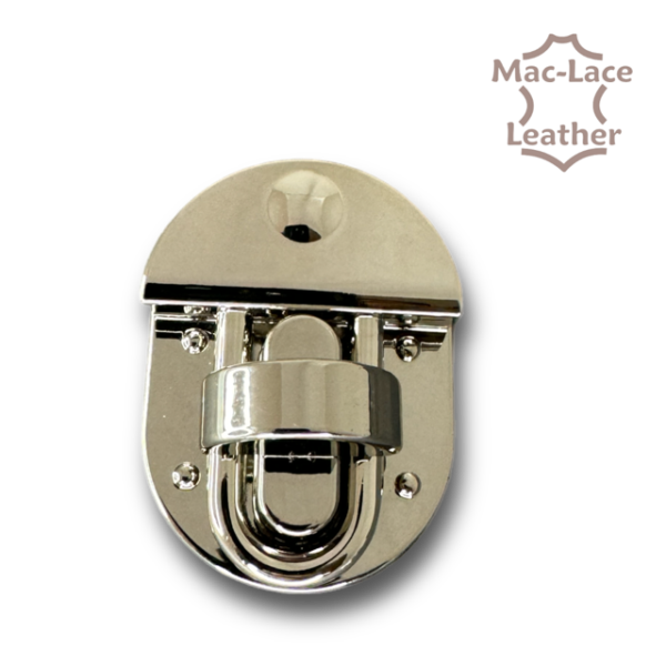 Bag Press Clasps Twist Lock hanging Nickel with Lacquer