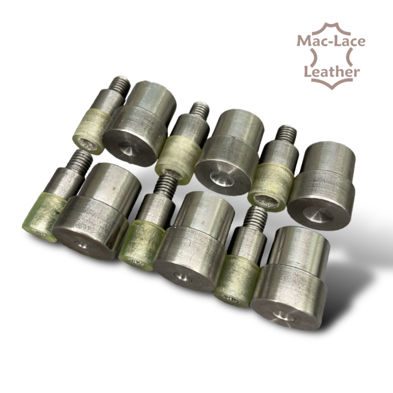 Full Set of rivet setter dies | Mac-Lace Leather | Buy Online