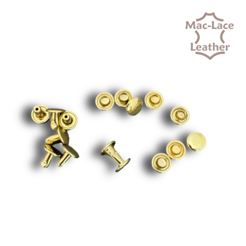Solid Brass Double Cap Rivets