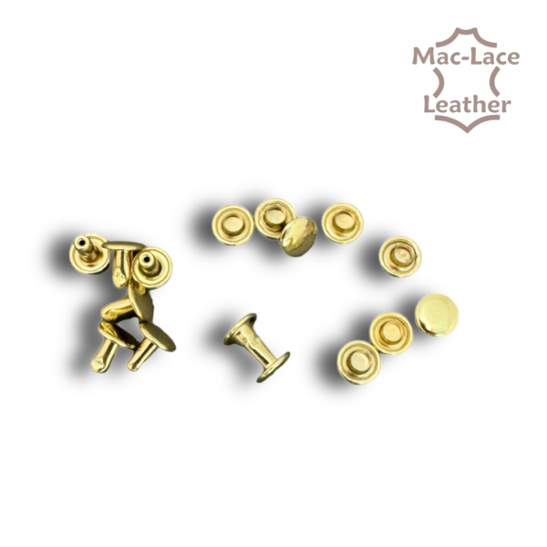 Solid Brass Double Cap Rivets