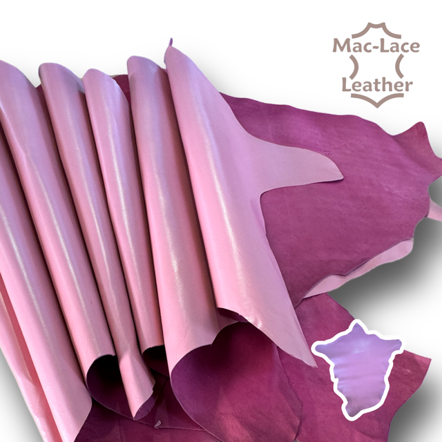 Kangaroo Hide Full-Grain Shell Pink